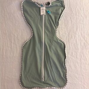 Love to Dream - Swaddle Up Mint Swaddle with Zipper - SMALL 0.2 TOG